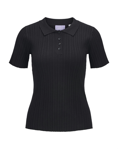 JJXX - JXHadley Tight Knit Polo - Black